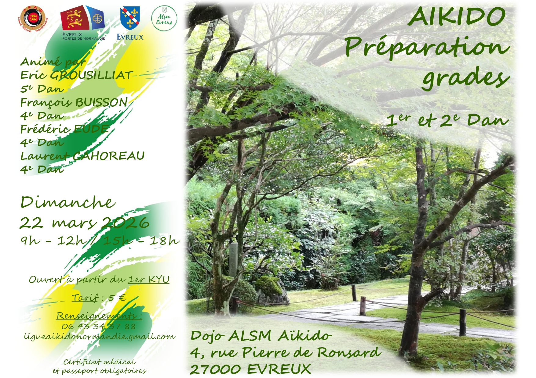 Prépa 1er et 2eme Dan