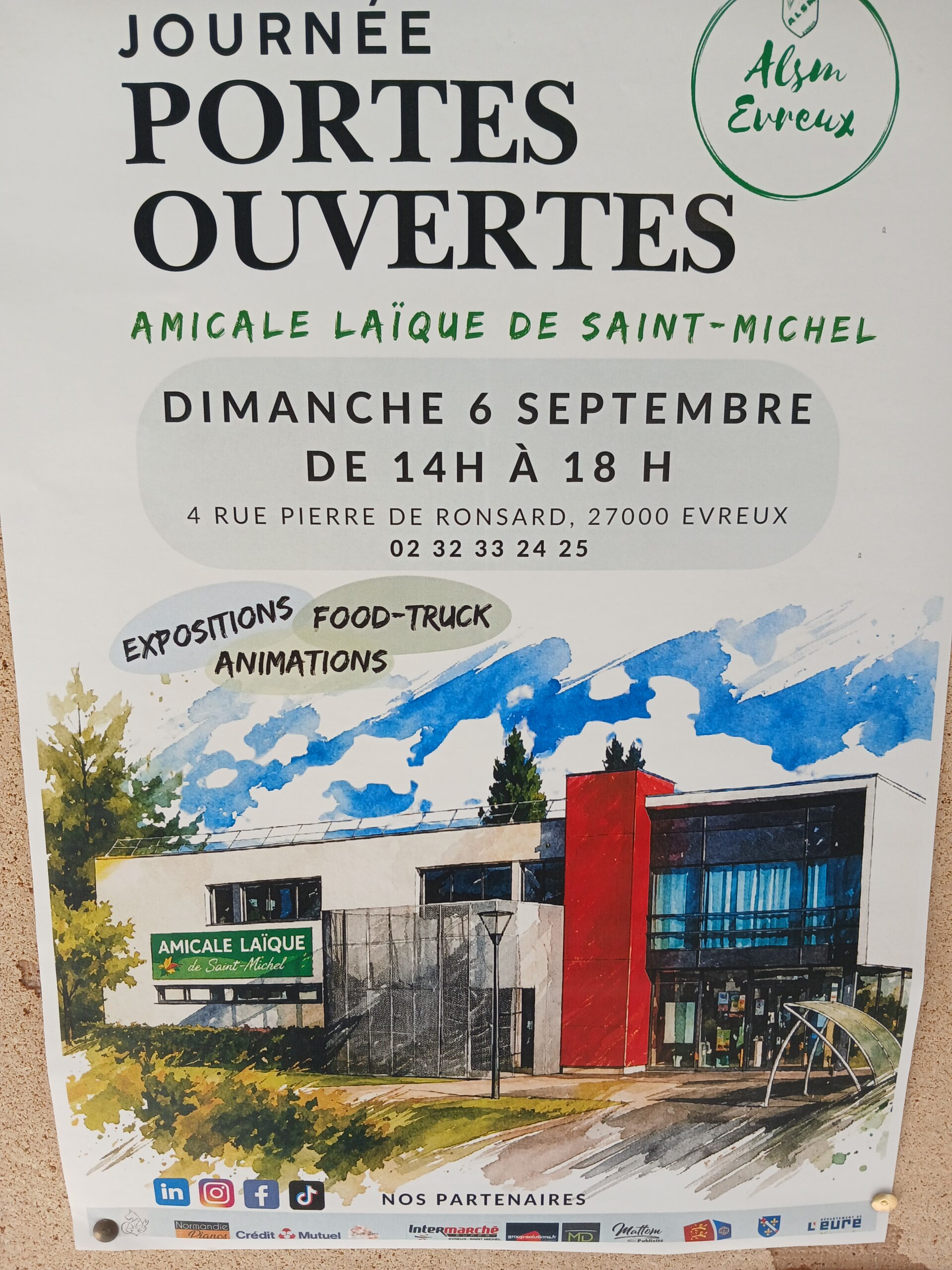 Portes Ouvertes le 6 Septembre 2026 à partir de 14h00.